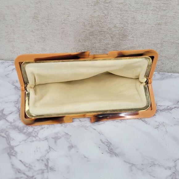 Vintage Floral Tapestry Clutch Bag Hinged - Picture 4 of 8